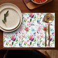 thumbnail image 5 of Pioneer Flower Floral Print Pattern Summer Placemats Table Placemats Set Of 4-Linen Kitchen Washable Placemats Table Mats 12x18 Inch Non-Slip Heat Resistant, 5 of 5