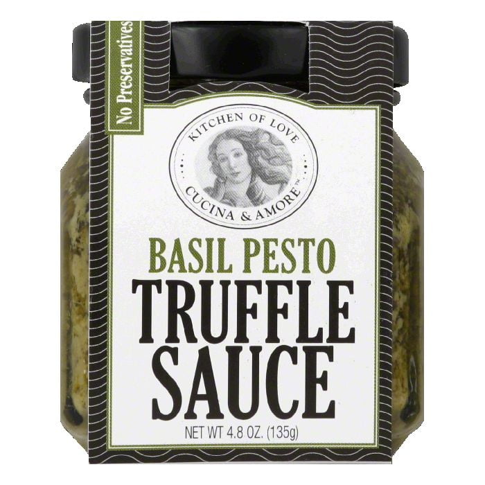 Cucina & Amore Basil Pesto Truffle Sauce, 4.94 Oz (Pack of 6) by