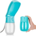 thumbnail image 1 of Botella de agua plegable para perros, botella de agua para perros de 280 ml, botella de agua portátil para perros para paseos al aire libre y viajes - Azul, 1 of 5