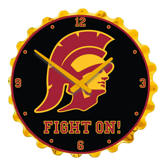 USC Trojans: Fight On - Bottle Cap Wall Clock
