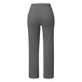 thumbnail image 3 of QHFBli Womens Linen Pants Casual Straight Fit Elastic Waisted Drawsting Trousers with Pockets, 3 of 4