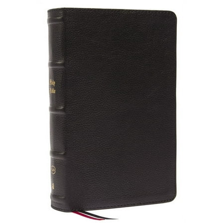 KJV Holy Bible: Large Print Single-Column with 43,000 End-Of-Verse Cross References, Black Genuine Leather, Personal Siz, (Hardcover)