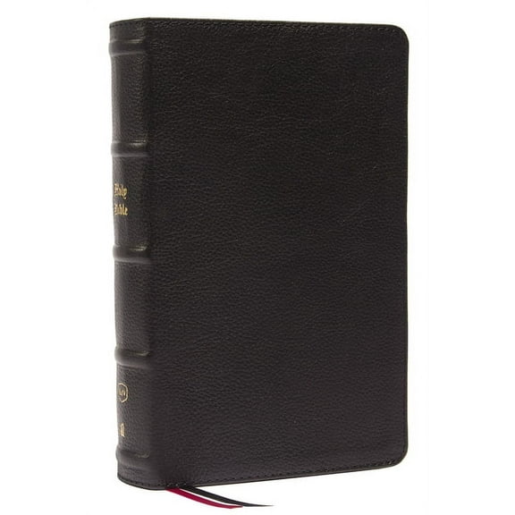 KJV Holy Bible: Large Print Single-Column with 43,000 End-Of-Verse Cross References, Black Genuine Leather, Personal Siz, (Hardcover)