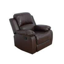 Lifestyle Furniture LGS2900-C Odessa Reclining Chair- Dark Brown - 40 x 38.5 x 37 in.