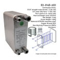 thumbnail image 2 of 60 plates low height and compact size PHE is for air conditioners or heat pump water chillers, replace XB plate heat exchanger ,Easy to Use, 2 of 7