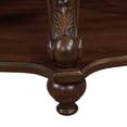 thumbnail image 4 of 42'' oval wood coffee table for Living Room 2-Tier Solid Wood Cocktail Table with Open Storage Shelf Easy Assembly Cherry, 4 of 6