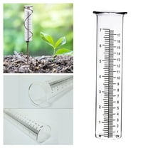 Replacement Rain Gauge Tube 8 Inch Capacity - 8.26 x 2.16 x 1.73 InchesDurable Outdoor Rain Collector for Garden Yard, Weather Resistant Measuring Tube with Clear Visibility Scale Markings