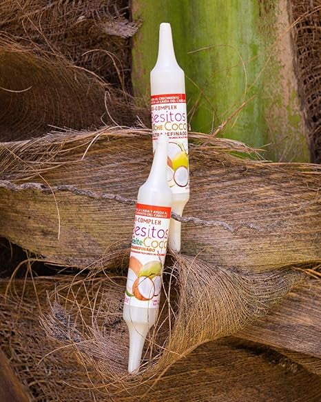 Coconut Oil Capsules 12 Pack – 0.61 oz Each, Deep Moisturizing Hair Treatment for Repair, Hydration, and Strengthening