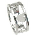 thumbnail image 2 of 925 Sterling Silver Heart Rings for Women & Wedding Band Make Great Girlfriend Gifts, 2 of 5