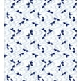 thumbnail image 3 of Fish Duvet Cover Set, Rhythmic Japanese Style Waves and Koi Fish Pattern on Plain Backdrop, Decorative 3 Piece Bedding Set with 2 Pillow Shams, King Size, White Dark Lavender, by Ambesonne, 3 of 3