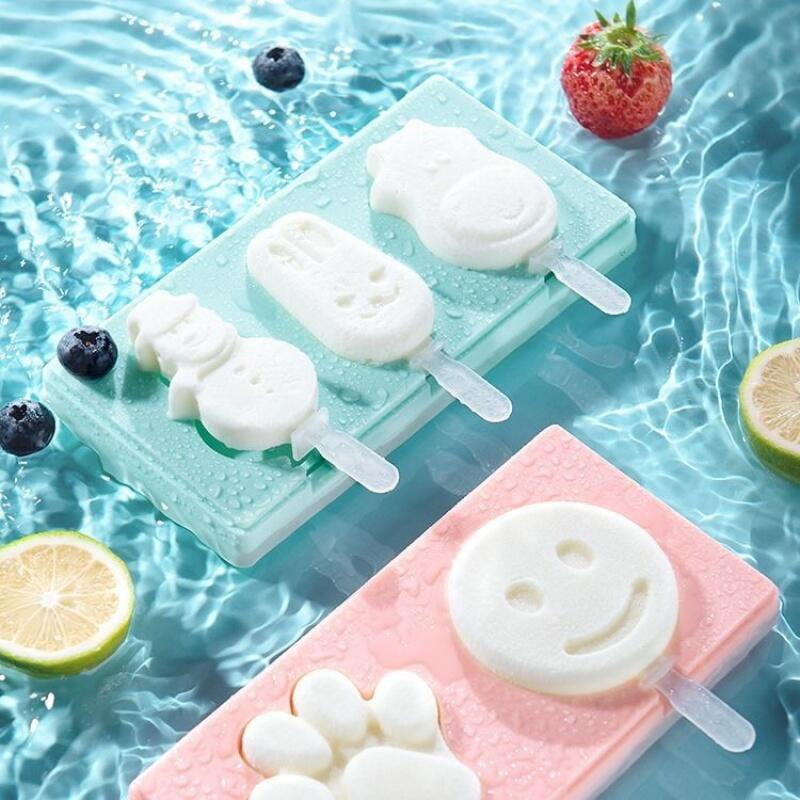 Silicone Ice Cream Mold Reusable Popsicle Molds Diy Homemade Cute Cartoon Ice  Cream Popsicle Ice Pop Maker Mould Ns2