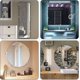 thumbnail image 5 of Mirror Wall Mount Bracket,round Mirror Glass Clamp Mirror Holder,for 3-5mm Mirror With Glass Spacer, 8 Pieces, 5 of 5