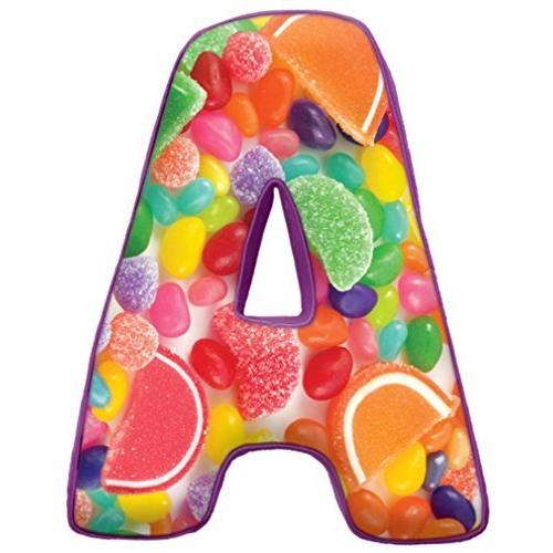 Iscream Lettermania Z Initial 16 Rock Candy Print Fleece Back