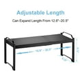 thumbnail image 2 of 2 Pack Expandable Cabinet Countertop Shelves, Stackable Shelves Organizers For Kitchen Cabinet Countertop Storage, Adjustable Counter Cupboard Pantry Organizer Shelf Rack Stand, Length:20.5", 2 of 16