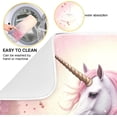 thumbnail image 2 of Coolnut Beautiful Flowers Unicorn Dish Drying Mat for Kitchen Counter, Ultra Absorbent Reversible Microfiber Dishes Drying Rack Pad Heat-resistant Mats 18x24in Home Decor, 2 of 7
