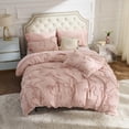 thumbnail image 4 of Juego de Edredón Bedsure Queen Size Rosa Rosado Boho Acolchado 3 Piezas, 4 of 8