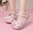 thumbnail image 2 of SXcggal Children Shoes Flat Bottomed Cartoon Sandals With Diamonds Fashionable Outdoor Sequin Princess Single Shoes Lightweight Leisure Comfortable Kid Sandal, 2 of 9