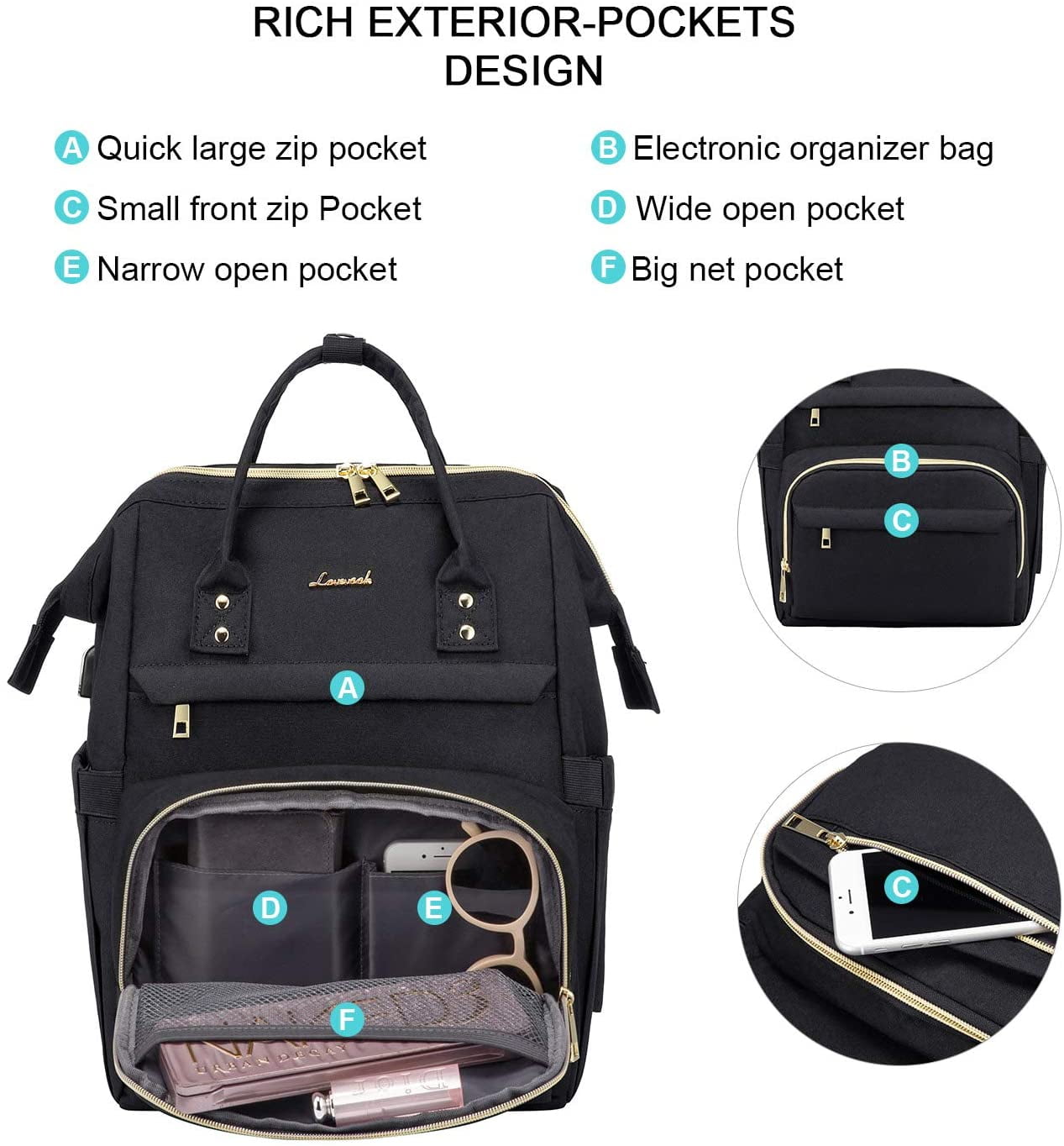 LOVEVOOK Laptop Backpack for Women … curated on LTK