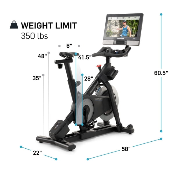 NordicTrack Commercial Series S22i; iFIT-enabled Indoor Exercise