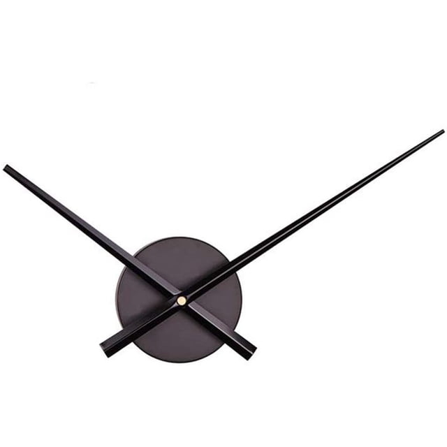 DIY reloj manos manos relojes de pared 3D reloj de cuarzo mecanismo accesorios (negro sin batería) Fason WLJ-3593