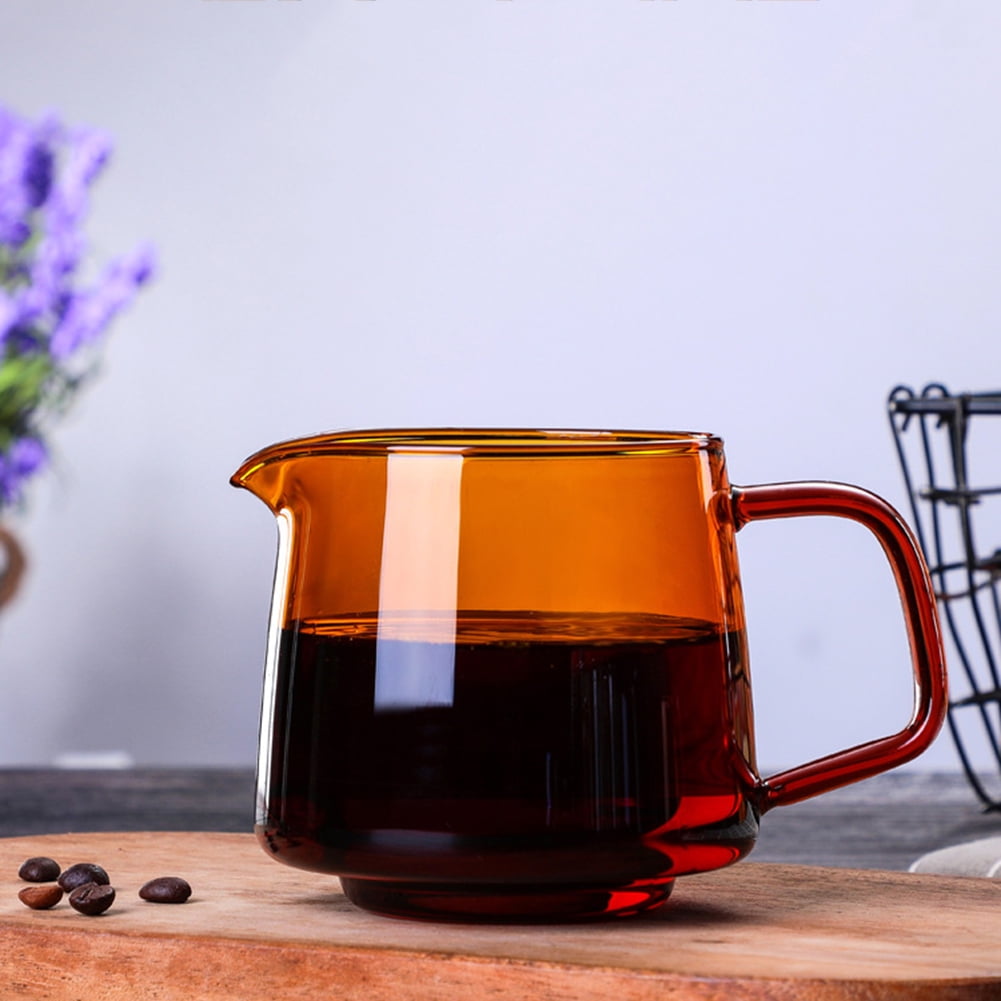 entiwalm Pyrex glass coffee pot glass coffee sharing pot coffee set