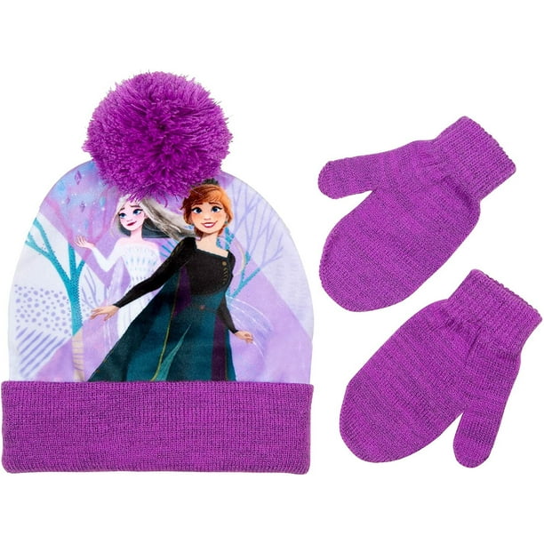 Disney Frozen 2 Toddler Girls Hat and Mitten Winter Set [4014