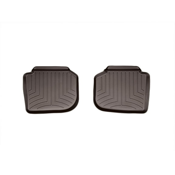 WeatherTech Custom Fit FloorLiners compatible with 2020-2022 VW Passat - 2nd Row (2-Piece Liner), Cocoa
