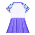 thumbnail image 4 of inhzoy Kids Girls Floral Swim Dress Swimsuits Beach Swimwear Hawaiian Swimming Clothes Light Purple 14, 4 of 6