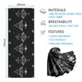 thumbnail image 2 of Black White Gothic Moth Star Sun Moon Pattern Hot Yoga Mat Towel Non Slip for Hot Yoga - Quick-Drying Yoga Mat Cover with 4 Corner Pockets with Travel Bag - Hot Yoga Towel Non Slip 70"x26", 2 of 6