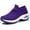 PURPLE, variant on STQ Women's Walking Shoes Slip on Breathable Sneakers All Black US 8