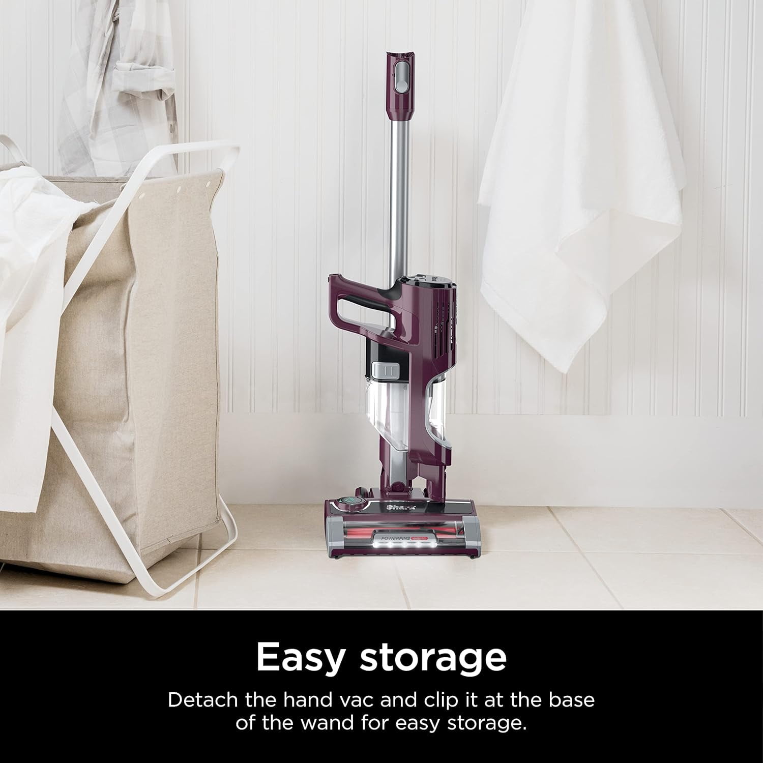 Restored Shark HZ702 Ultralight PetPro Corded Stick Vacuum with PowerFins HairPro Odor Neutralizer Technology, Wine Purple, 0.37 L Capacity (Refurbished)