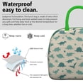 thumbnail image 3 of Womens LightBeige Cartoon Dinosaurs Silhouettes Pattern Lunch Box for Work,Insulated Lunch Bag for Women,Loncheras Para Mujer,Leakproof Adult Lunch Bag for Work,Beach,Travel,Picnic,Camping, 3 of 7