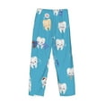 thumbnail image 5 of Sigee Cute Healthy Teeth Print Men's Pajama Pants - Soft Lounge Sleep Bottoms with Elastic Waistband and Pockets-Large, 5 of 9