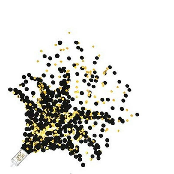 Poussez des Confettis Poppers&44; Noir & Or
