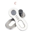 thumbnail image 3 of Aodebiao 1 Pair Bicycle Chain Quick Link (6/7/8/9/10 Speed) - Tool-Free Stainless Steel Master Link for Road & Mountain Bikes - Emergency Repair Connector Clip (2-Pack), 3 of 5