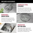 thumbnail image 7 of Delta 95B9031-17S-SS Rivet 17” Workstation Bar/Prep Kitchen Sink Undermount 16 Gauge, 7 of 7