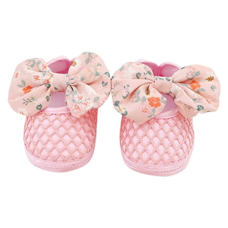 

Tosmy Cute Bowknot Baby Shoes Korean Edition Baby Shoes Spring Summer Autumn 01 Year Old Soft Sole Neonatal Walking Shoe Trend Shoes For Toddler