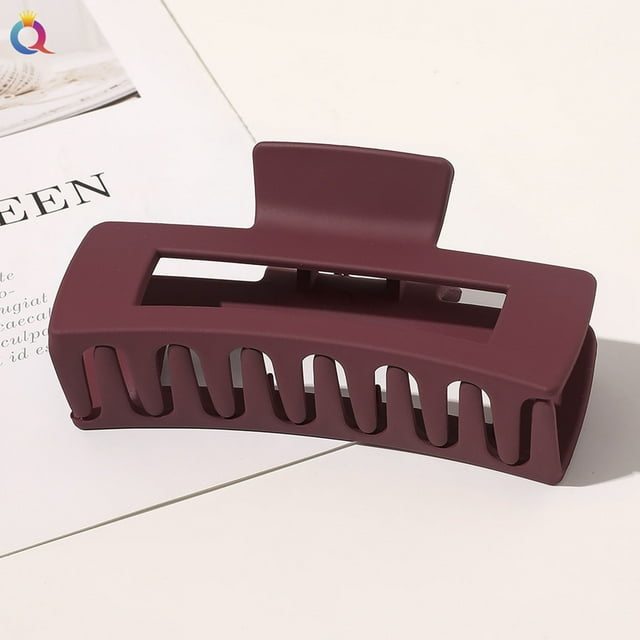 Pinzas grandes para el pelo, pinzas mate para el pelo, pinzas cuadradas antideslizantes para mujeres y niñas, pinzas bonitas, accesorios de peinado para regalar.