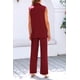 thumbnail image 4 of Conjunto PRETTYGARDEN Rojo Vino Chaleco sin Mangas Pantalones Palazzo Talle XL, 4 of 8