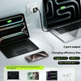 thumbnail image 4 of BotaniNest 80W Retractable Wall Charger With USB C And USB Ports For Fast Charging Smartphones And Laptops UK Plug, 4 of 7