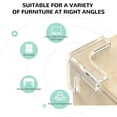 thumbnail image 4 of Corner Protector, 4pc Clear Corner Guards, Safety Silicone Corner Protectors, Safety Bumpers to Cover Sharp Furniture & Table Edges, Transparent, Invisible, 4 of 7