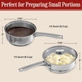 thumbnail image 6 of Somerset Home 1.5 Quart Stainless-Steel Double Boiler Pot 3 Piece Set, 6 of 8