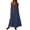 A Navy, variant on Holiday Dress Women Ndbuld Ladies' Casual And Fashionable Solid Color Sleeveless Camisole Dress Pink XXL