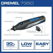 Dremel 7350-5W 4V-Cordless Single Speed Rotary Tool with Integrated 2Ah Li-Ion Battery & 7 Accessories