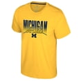 thumbnail image 2 of Men's Colosseum Maize Michigan Wolverines Dual Logo T-Shirt, 2 of 3