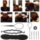 thumbnail image 2 of 4 / 9PCS Nueva moda Hair Bun Maker Trenzado Styling Disk Twist Tools DIY Accesorios 3Types, Barrette Hair Tool Accessories(9 piezas) Peluquería o Afeitado Crtynell NO, 2 of 6