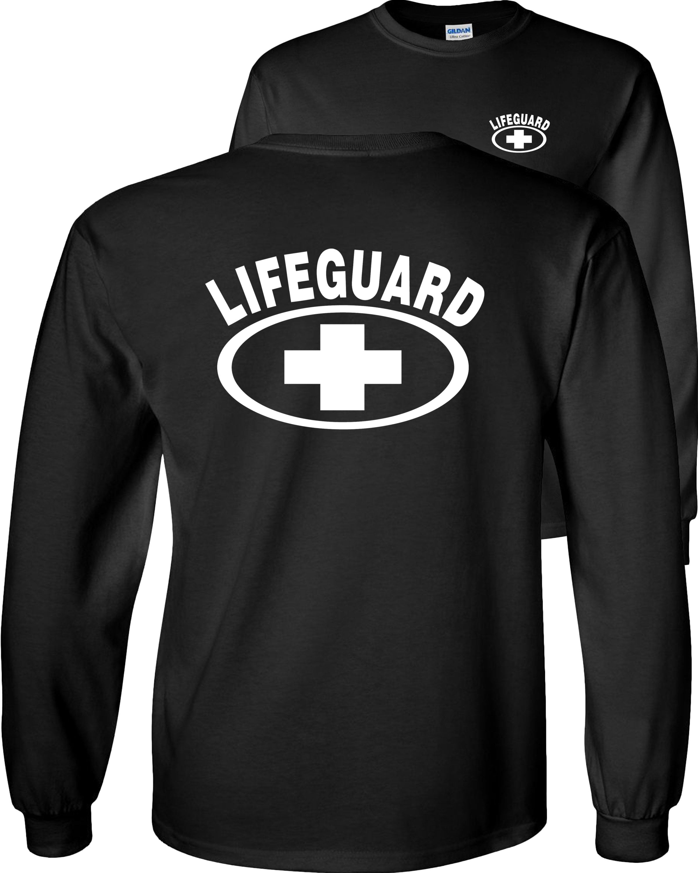 Fair Game Lifeguard Long Sleeve Shirt, lifeguarding cross Graphic Tee F