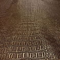 thumbnail image 3 of Gator Faux Leather, Soft Textured Crocodile Vinyl Fabric, Alligator Skin Embossed Upholstery And DIY Craft Pleather Sheets – Cut Continuously By The Yard (Copper Metallic), 3 of 8