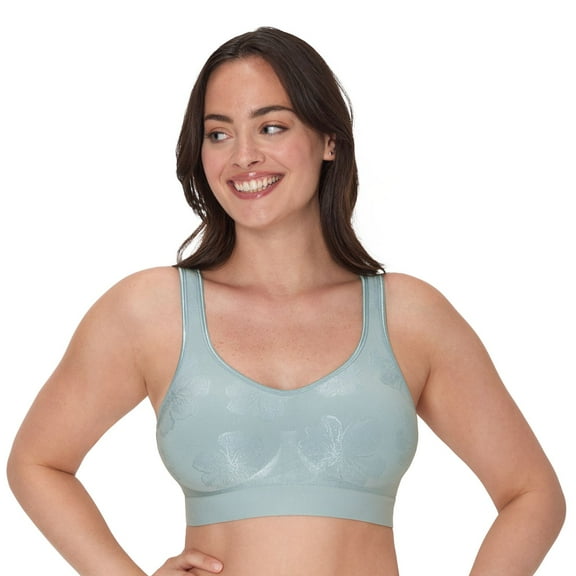 Bali Comfort Revolution Shaping Wireless Bra DF3488 Color: Blue Patina Tropic Size: 3X LARGE