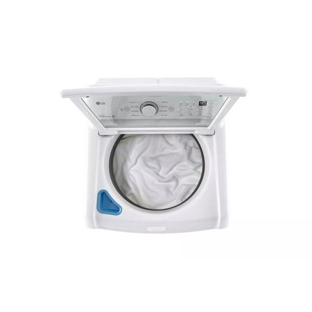 LG - 4.5 Cu. Ft. High-Efficiency Top Load Washer with TurboDrum Technology - White